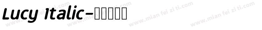 Lucy Italic字体转换
